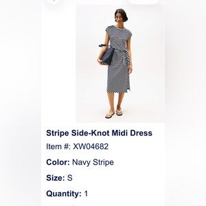 Tommy Hilfiger Navy Stripe Midi dress